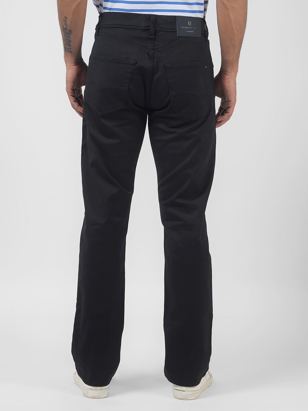 Numero Uno Men Solid Black Jeans